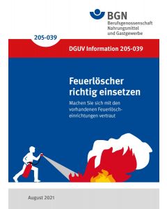 DGUV - Information 205-039 "Feuerlöscher richtig einsetzen"