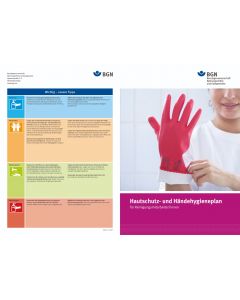 Plakat "Hautschutz- und Hygieneplan für Reinigungsmitarbeiter/innen"