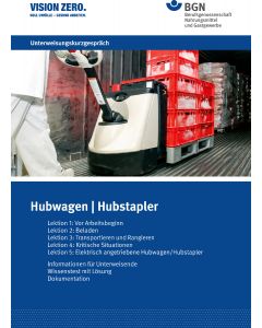 Unterweisungskurzgespräch  "Hubwagen / Hubstapler"