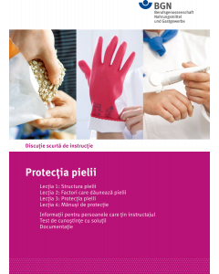 Unterweisungskurzgespräch "Hautschutz" (rumänisch)