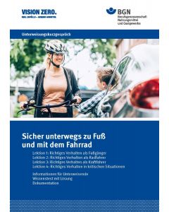 Unterweisungskurzgespräch Sicher unterwegs zu Fuß und mit dem Fahrrad